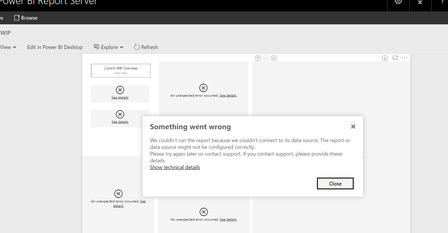 Data source connection issue - Microsoft Fabric Community
