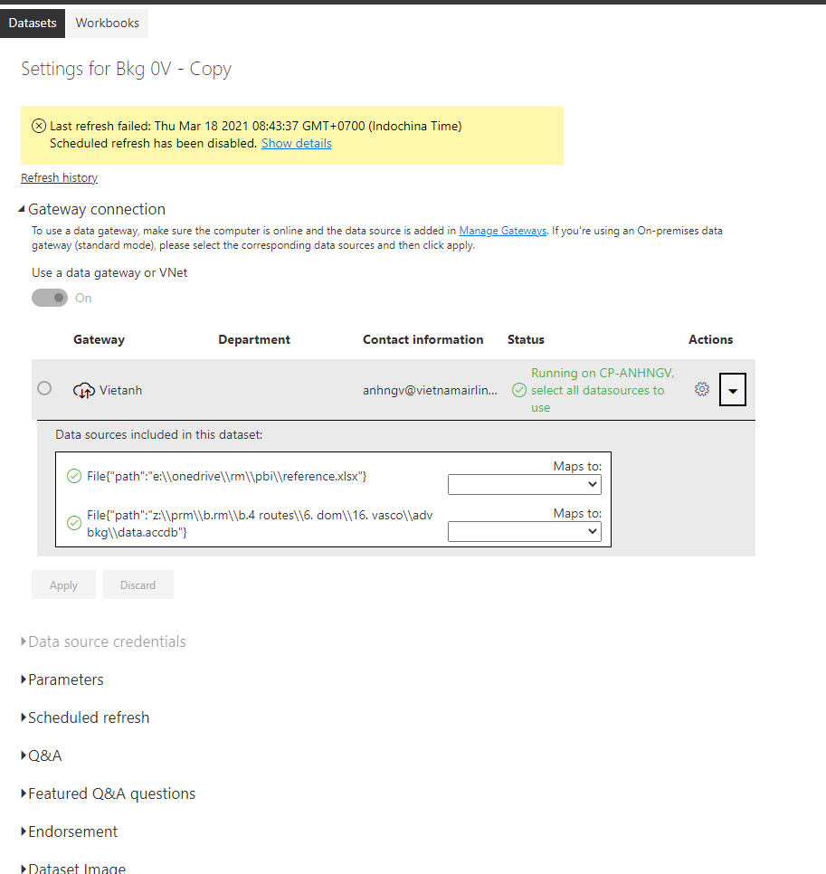 Solved: Can refresh data in Power BI service in free versi ...