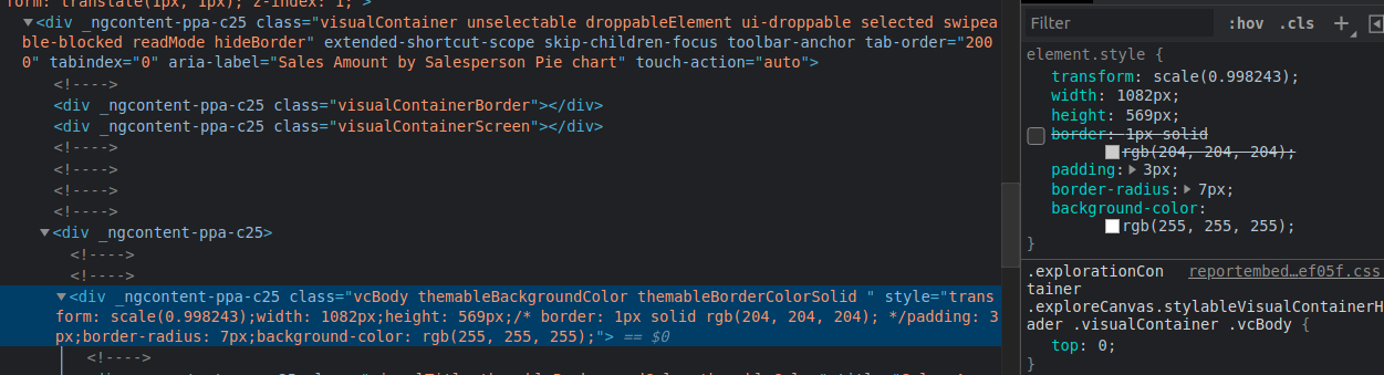 Option to Remove Visual Embed border - Microsoft Fabric Community