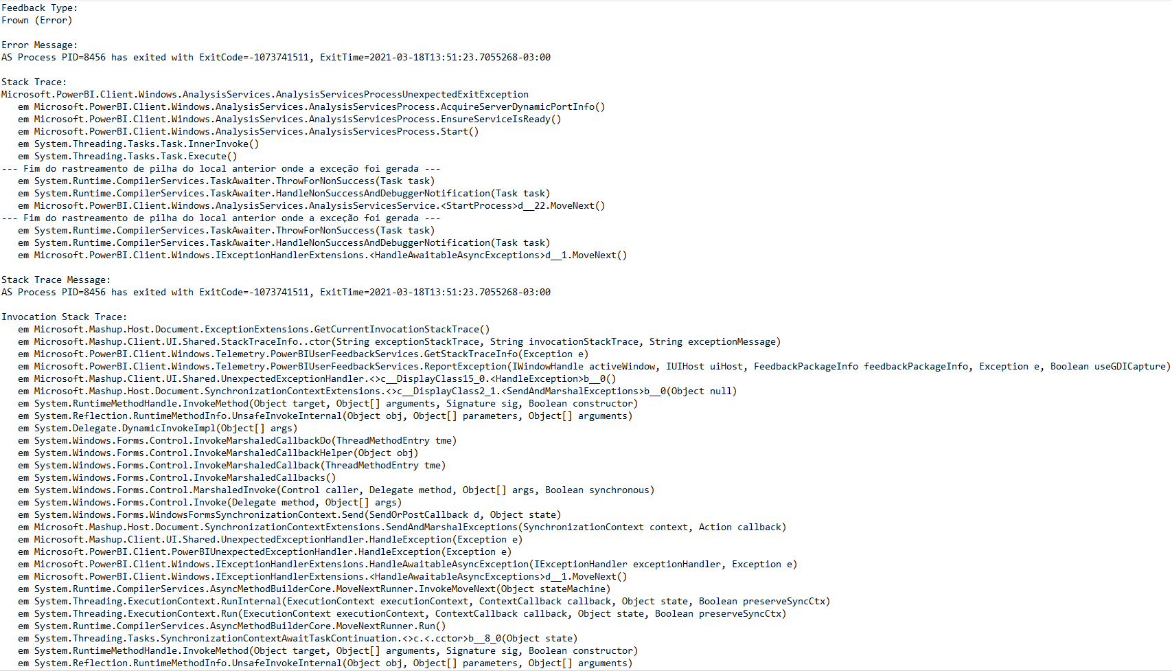 Error while open Power Bi Desktop - Microsoft Fabric Community