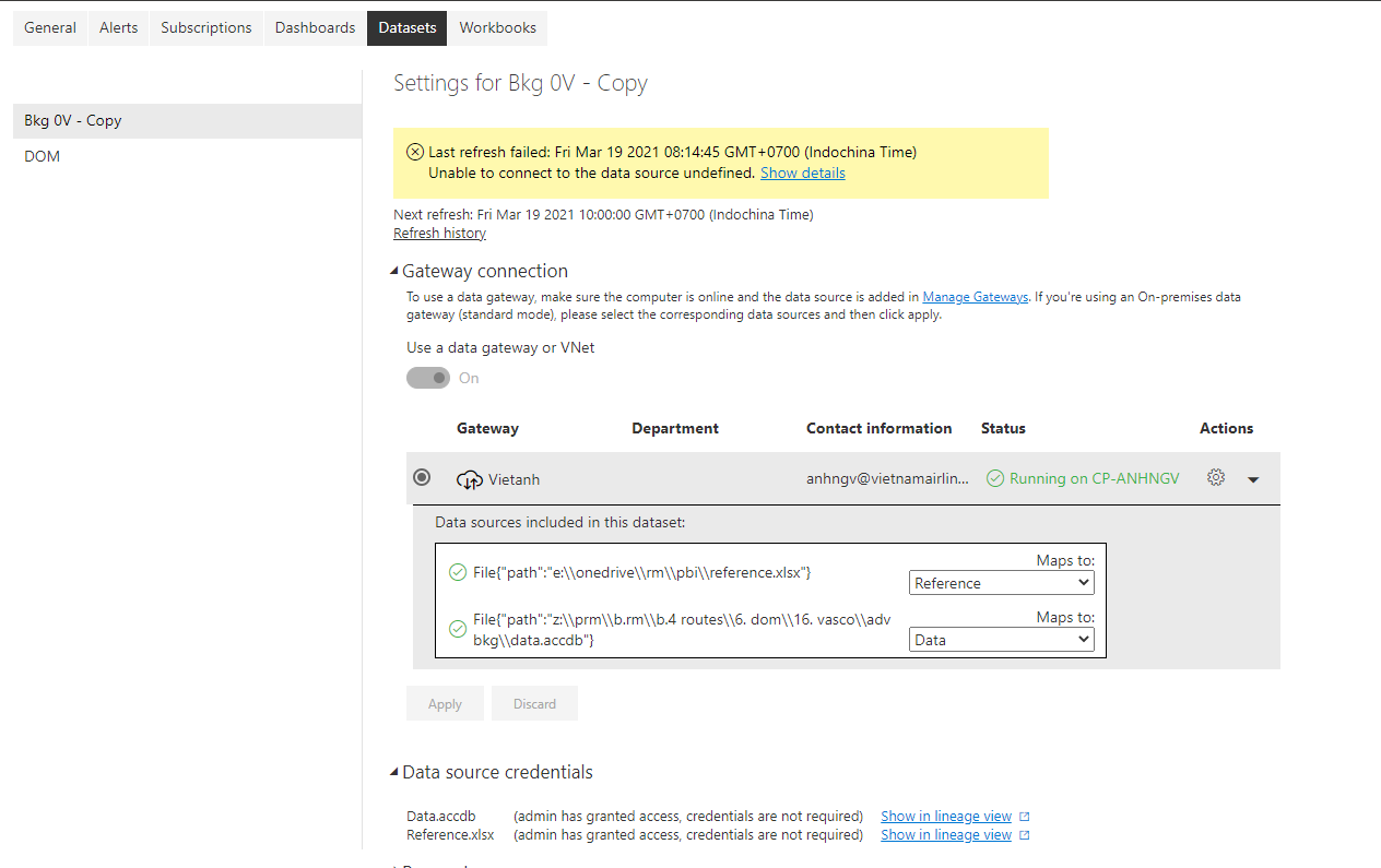 Solved: Can refresh data in Power BI service in free versi ...