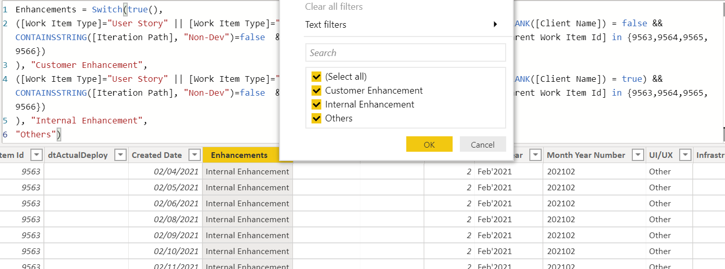 Solved: 1 filter for multiple columns of a report - Microsoft Fabric ...