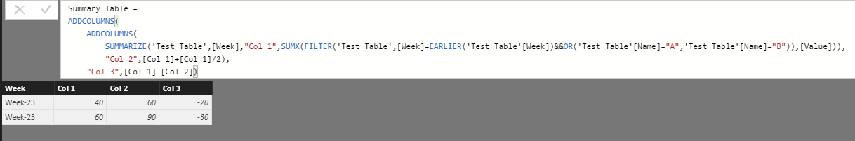 Solved: Add new table with calculated lines - Microsoft Fabric Community