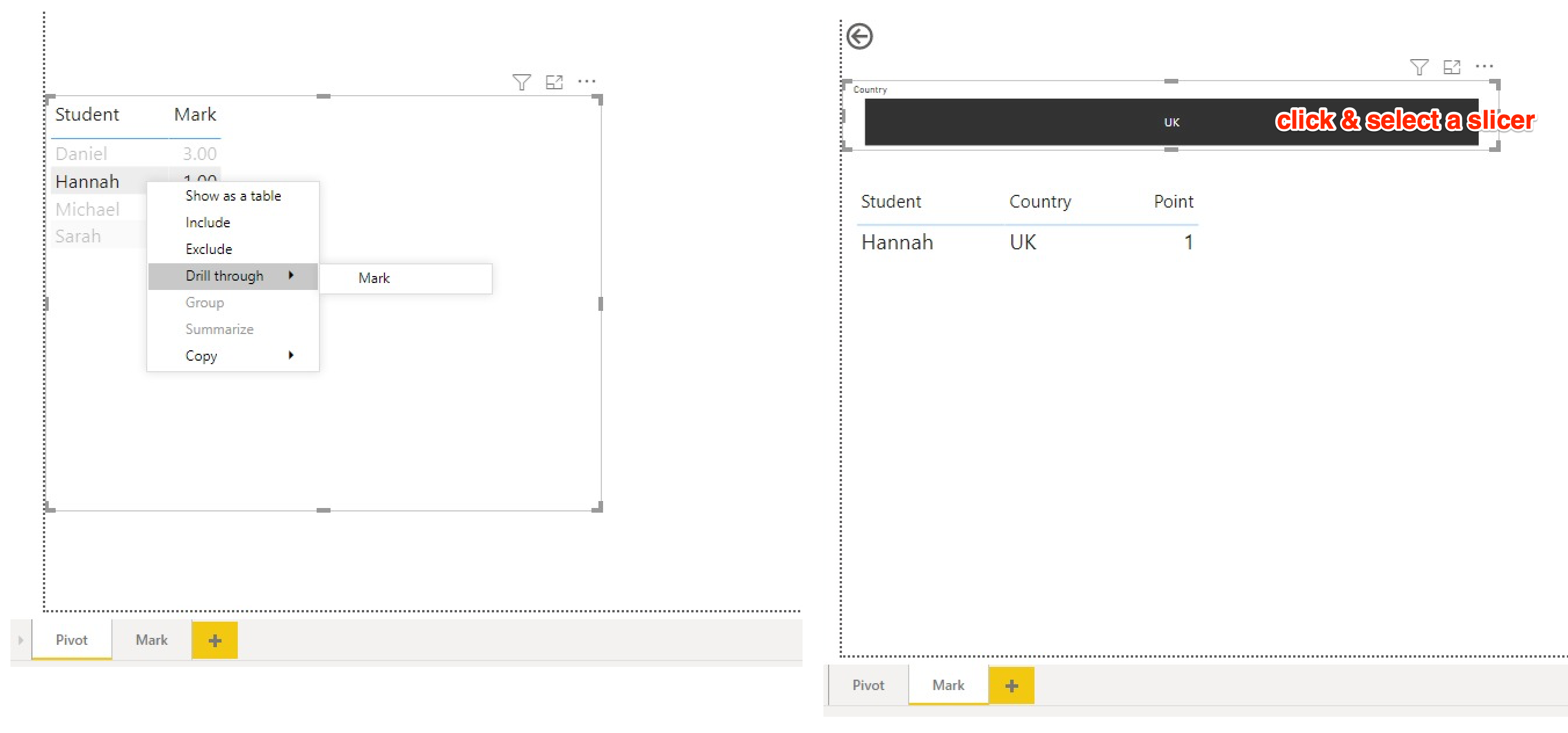 Reset slicer when drilling through a data - Microsoft Fabric Community
