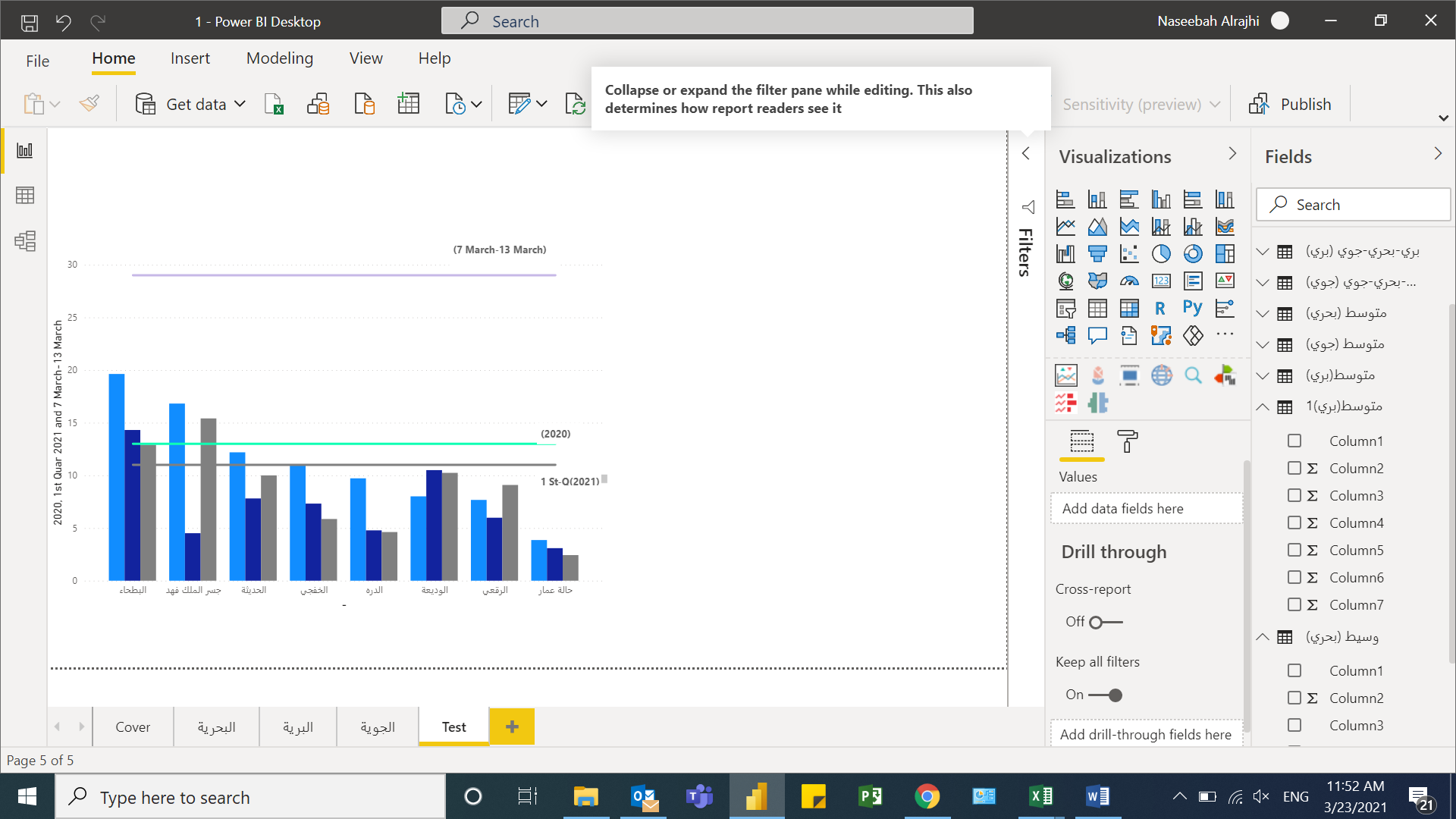 Solved: use slicer to change between 2 tables with 1 chart - Microsoft ...