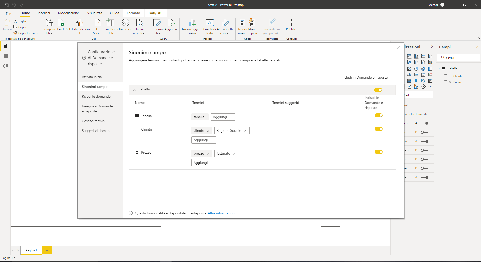 Solved: Q&A is not working in Power BI Service - Microsoft Fabric Community
