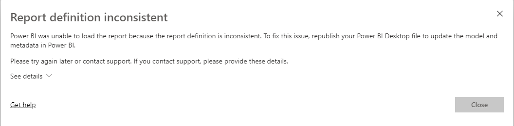 Error publishing a report with Direct Query over A... - Microsoft ...
