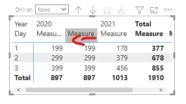 Solved: Remove a measure from all the columns in a matrix ...