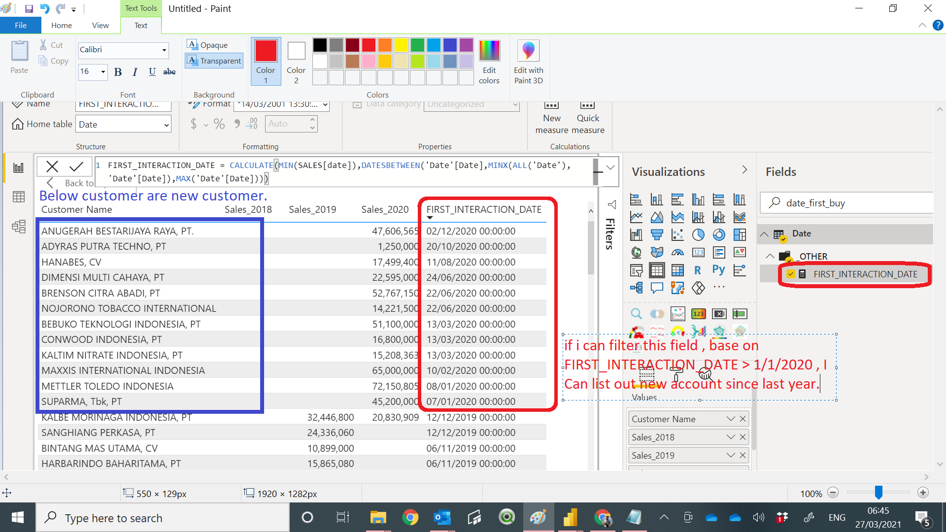 Solved: How to filter new account since 1/1/2020 by filter ...
