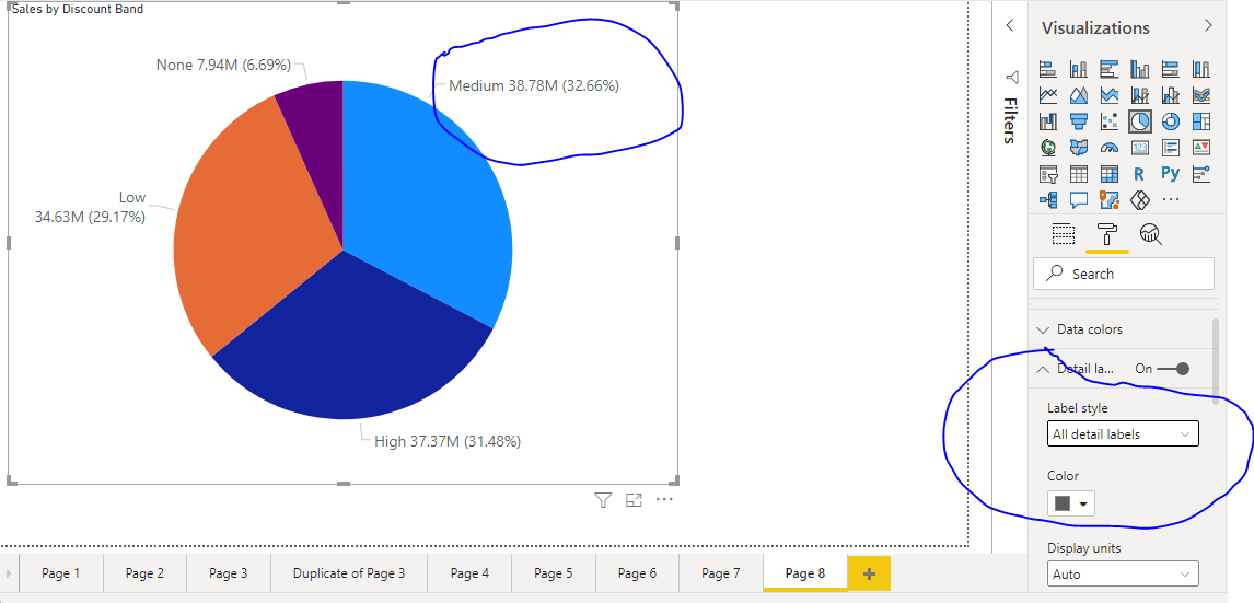 Solved: Data labels not showing on some themes - Microsoft Fabric Community
