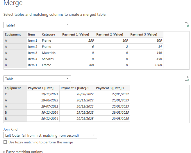 Calculate summary matrix and grand totals from two... - Microsoft ...