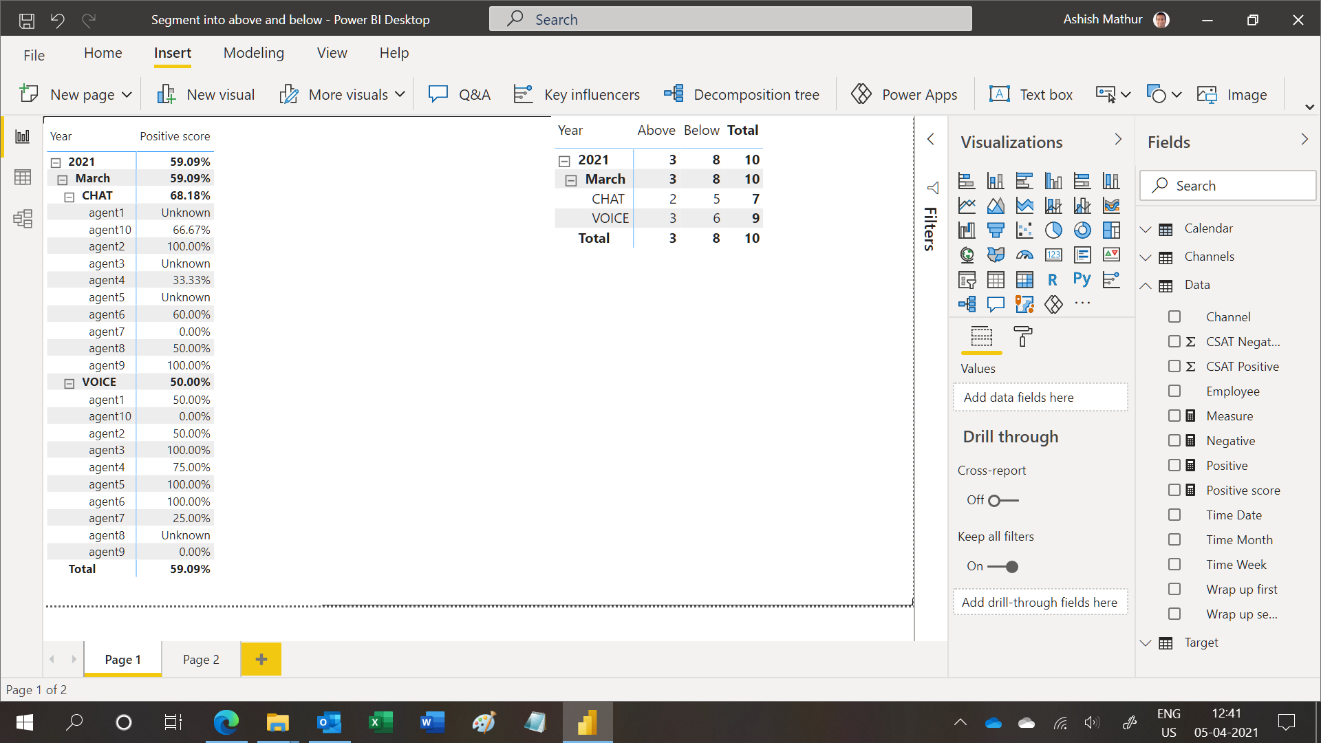 Bucket via measure to column chart - Microsoft Fabric Community