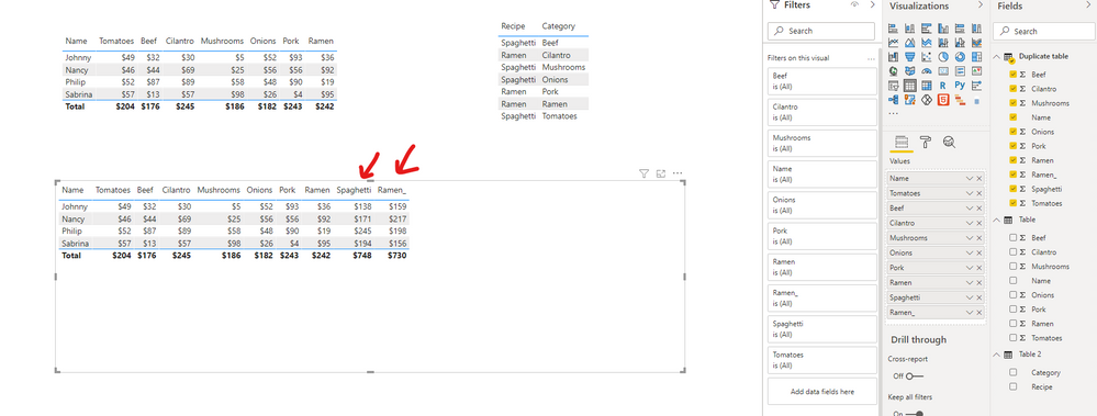 Solved: Link Column Names Wwith Another Table Rows - Microsoft Fabric ...