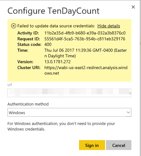 Invalid credentials on Sharepoint folder - Microsoft Fabric Community