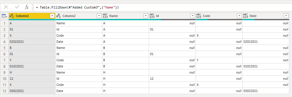 Solved: Convert every 6 rows into columns - Microsoft Fabric Community