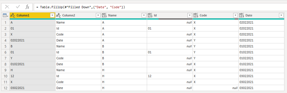 Solved: Convert every 6 rows into columns - Microsoft Fabric Community