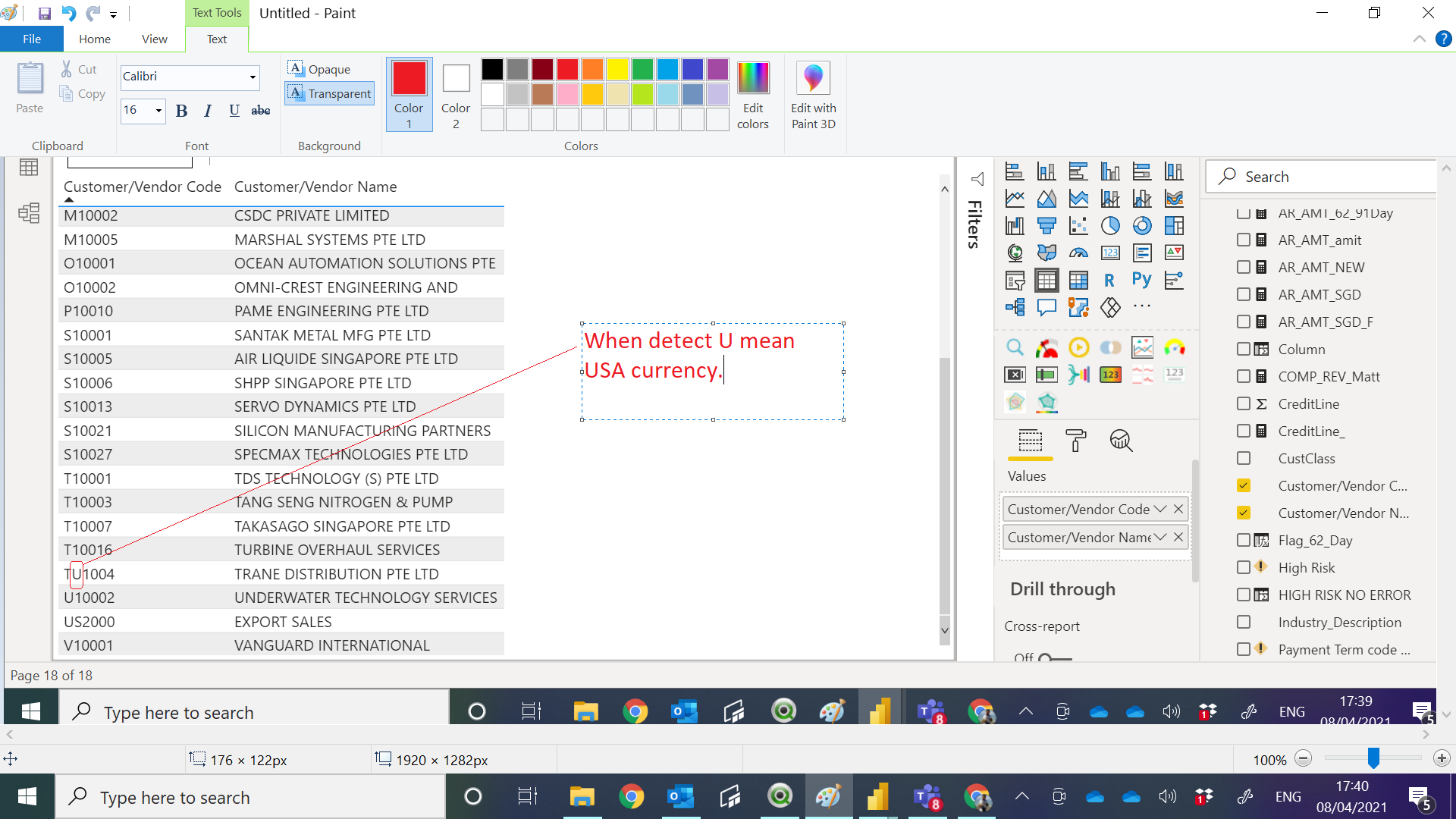 Solved: How to use DAX to recode Customer Code TU10004 as ...