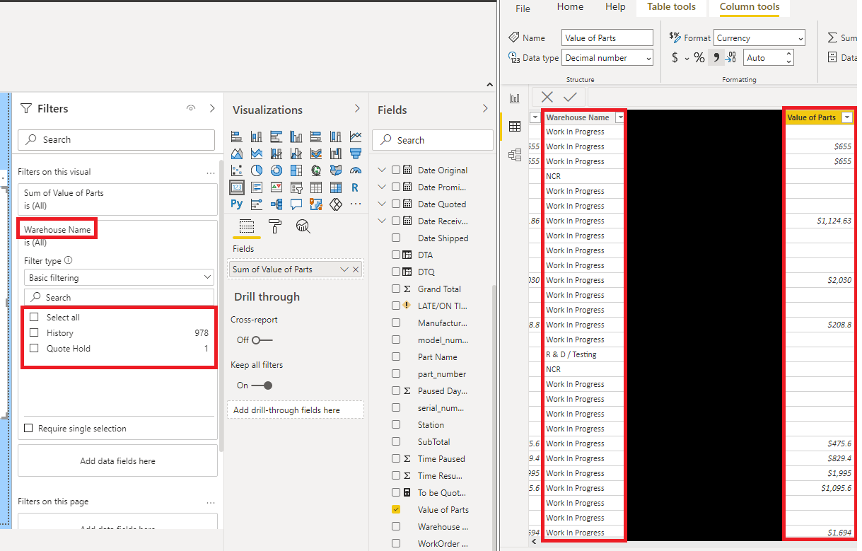 Solved: No Filter options/results on SUM Measure - Microsoft Fabric ...