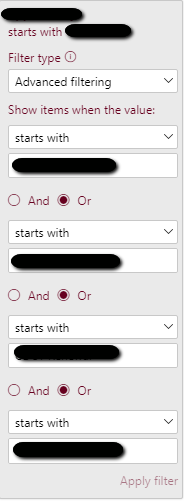 Solved: Help with Multiple Text Filters - Microsoft Fabric Community