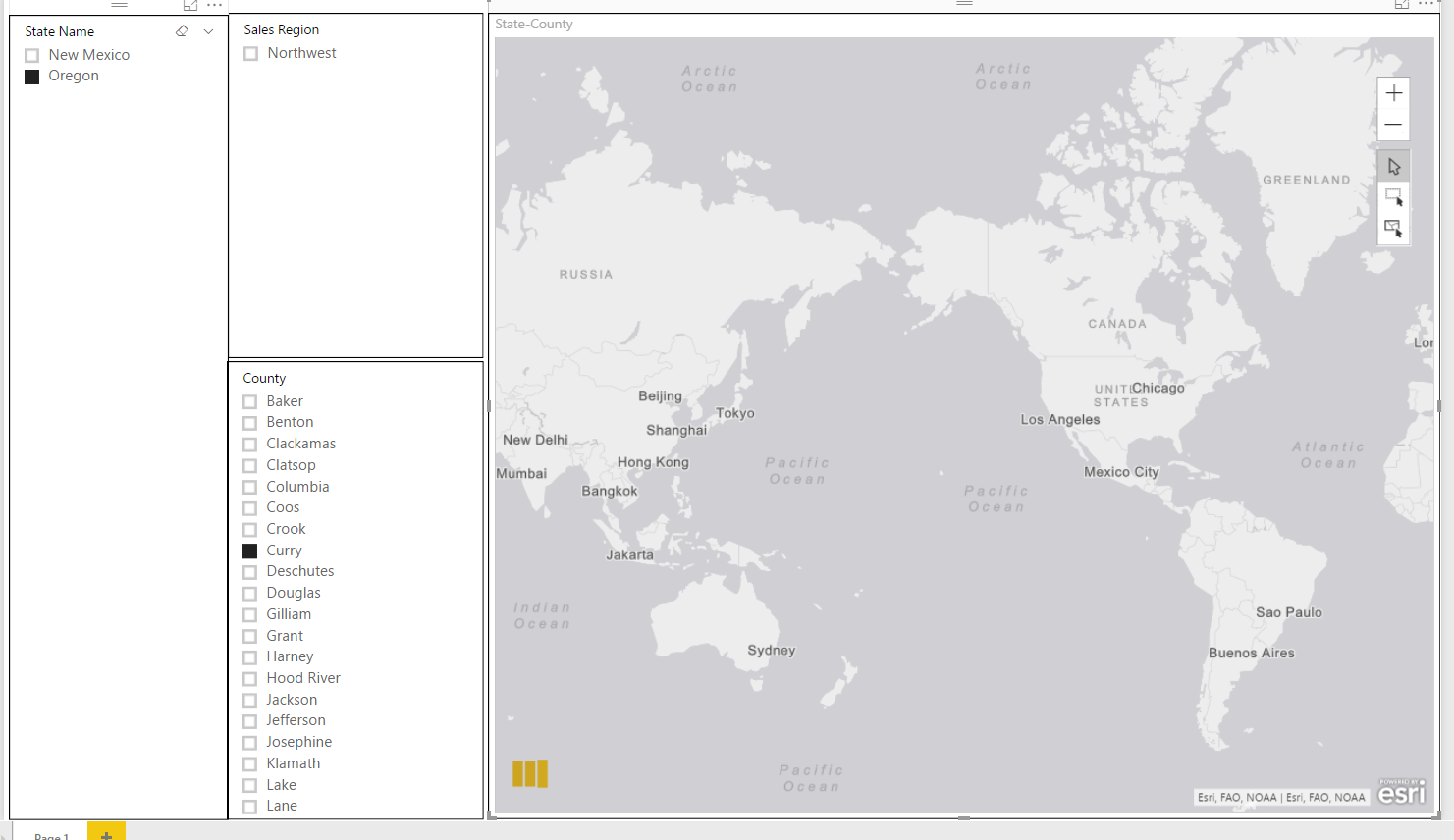 Solved: issue with Oregon in ArcGIS Maps for Power BI - Microsoft ...