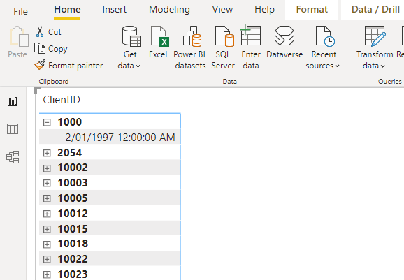 Solved: Matrix automatically creates drill down - Microsoft Fabric ...