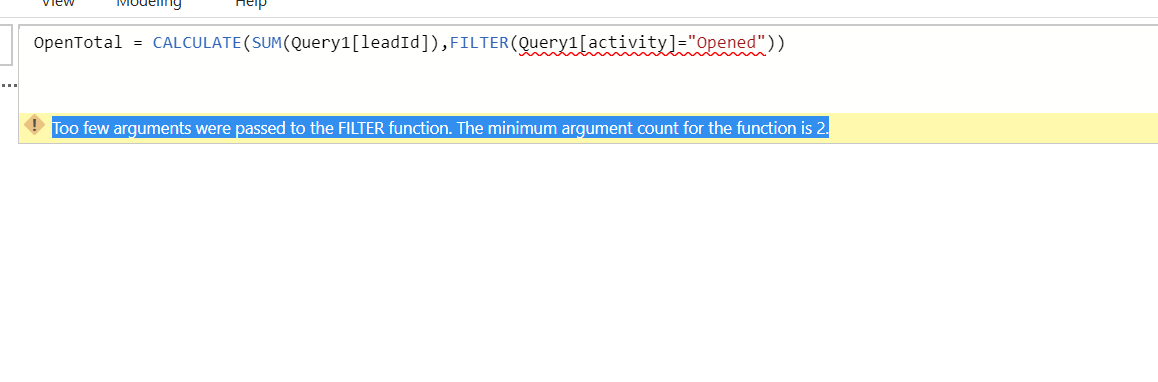 Solved: Error for sum and filter - Microsoft Fabric Community