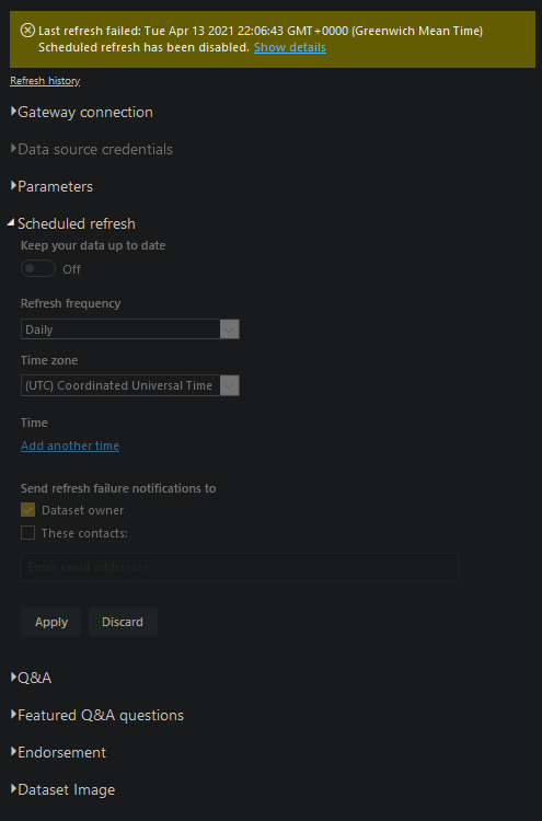 Scheduled refresh from Azure SQL without a gateway... - Microsoft ...
