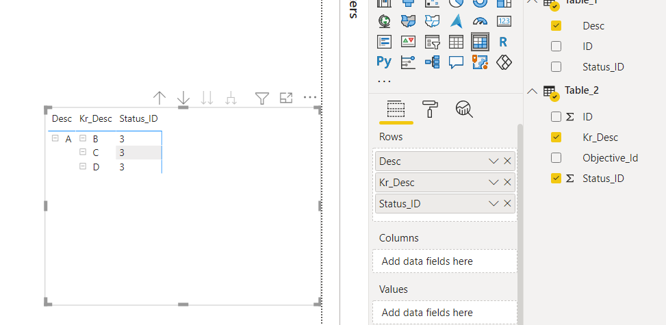 Solved: need to create matrix table with scenario - Microsoft Fabric ...