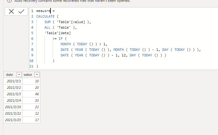 Solved: Get the sum of latest months sales to display in a ...