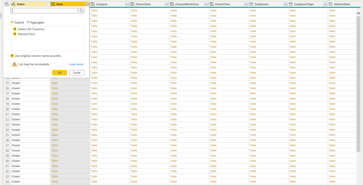 Solved: Expand multiple columns from xml file - Microsoft Fabric Community