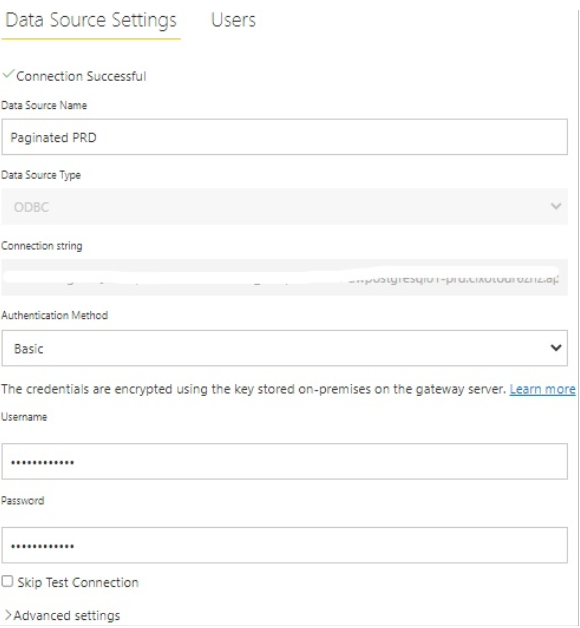 Unable to connect Data Gateway using ODBC Driver (... - Microsoft ...