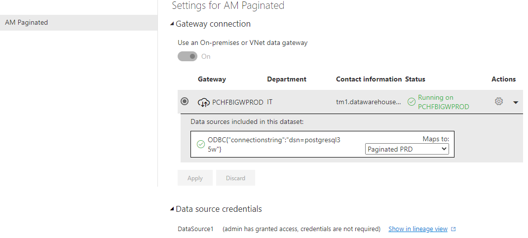 Unable to connect Data Gateway using ODBC Driver (... - Microsoft ...