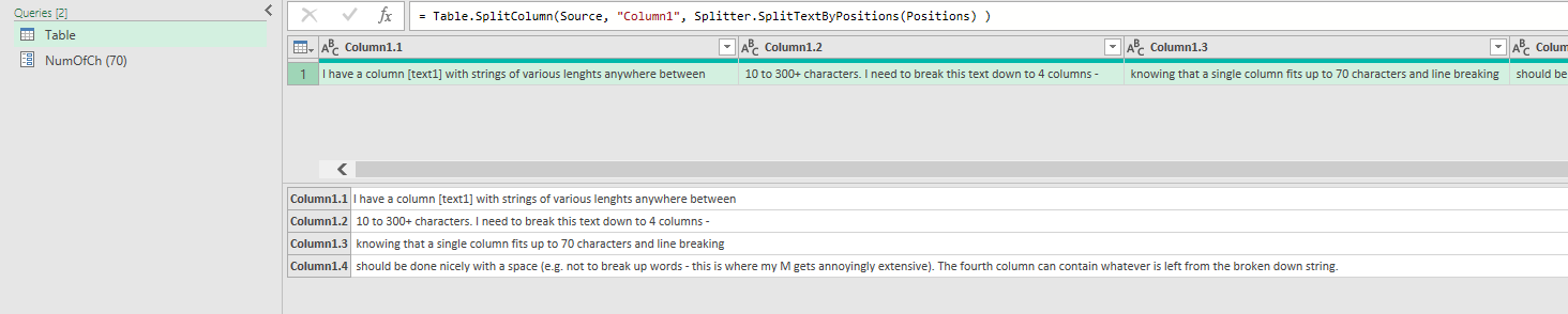 Solved: Good practice for splitting long text strings - Microsoft ...
