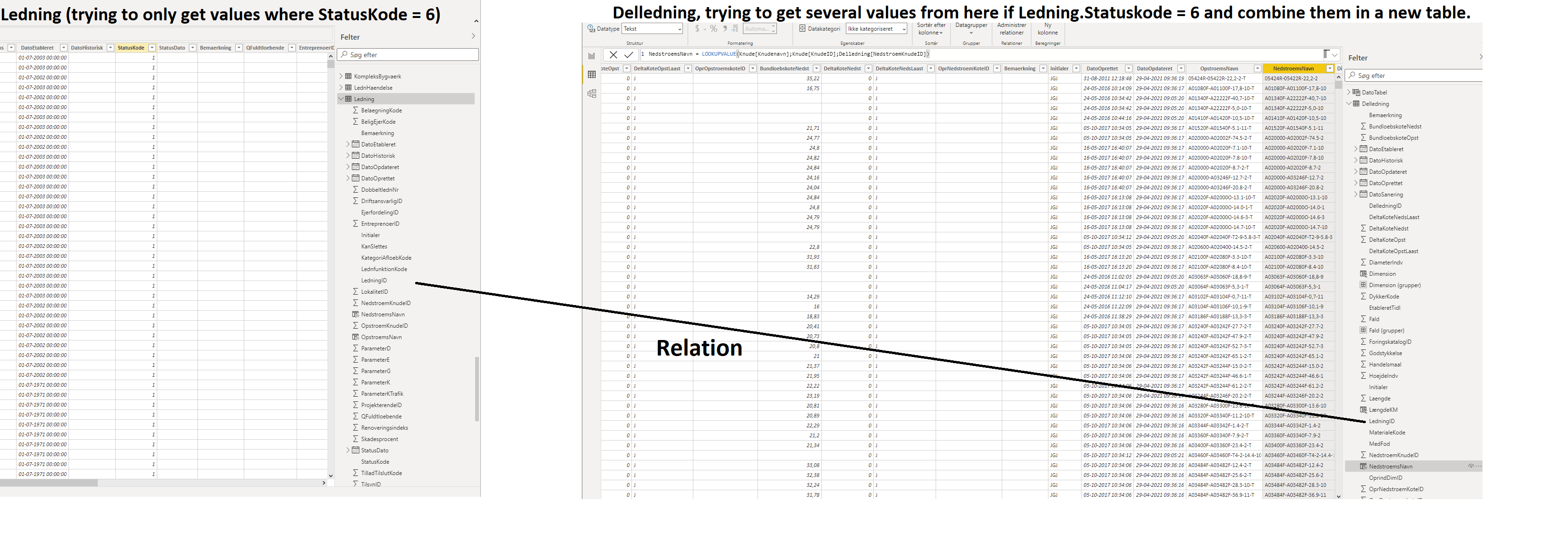 Solved: Create new table with columns based on different t ...