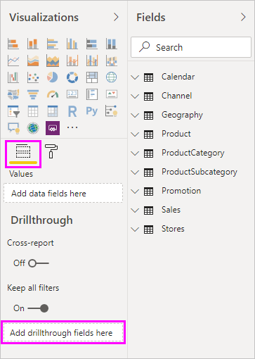 Drill through on Total of Stacked Column chart - Microsoft Fabric Community