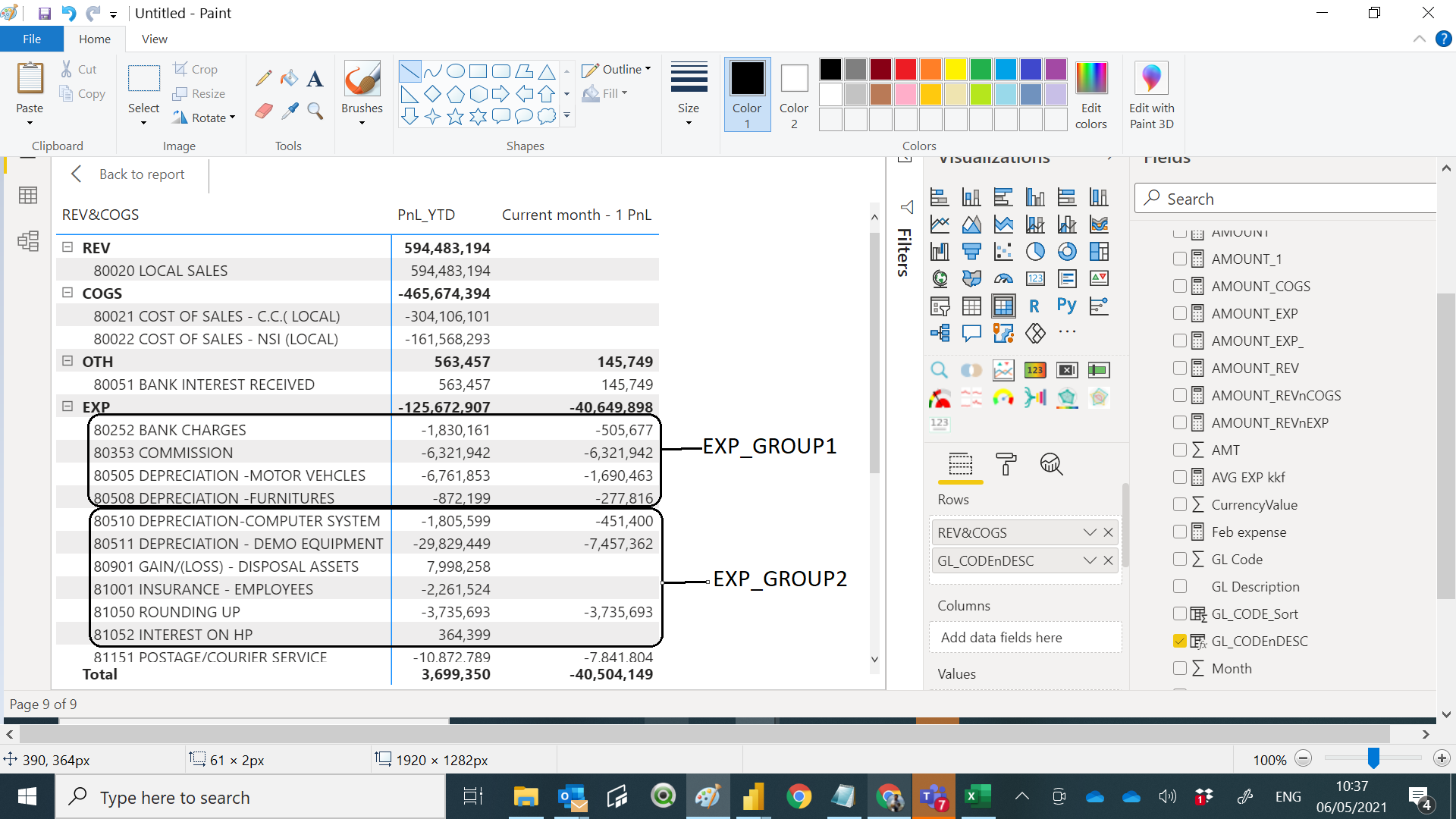 Solved: How to create 3 layer of grouping for my P&L Repor ...