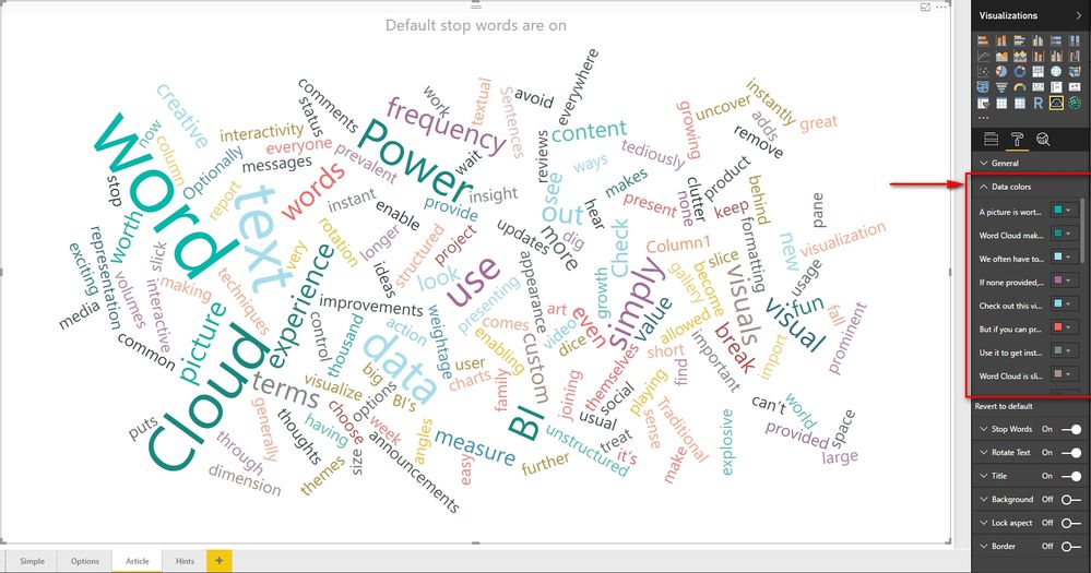 WordCloud Visualization conditional formatting custom color code_1.jpg