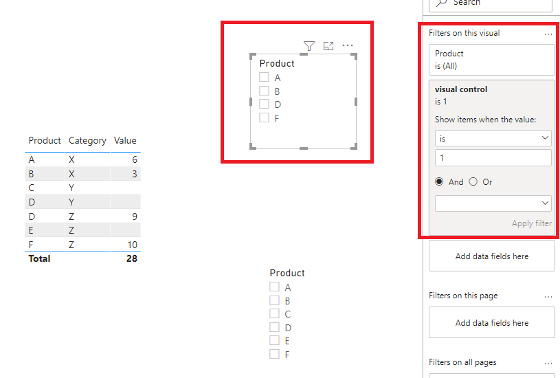 Solved: Slicer should show only the items with data in the ...