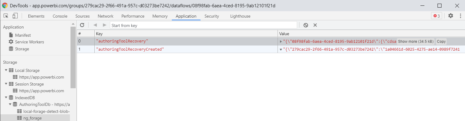 Failed to recover unsaved dataflow after error in ... - Microsoft ...