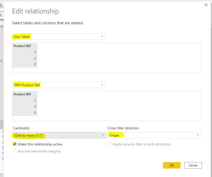 Solved: One to One relationship in Data Model - Microsoft Fabric Community