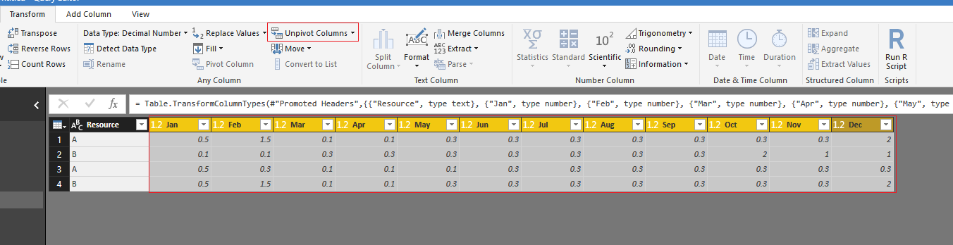 Solved: Create a new table pivot from calculated columns - Microsoft ...