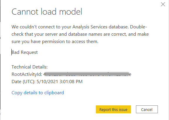 Error: Direct query to dataset in Premium Workspac... - Microsoft ...