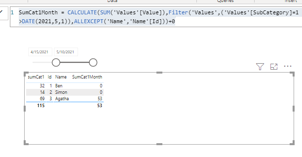 Solved: ALLExcept in Table Visual - Microsoft Fabric Community