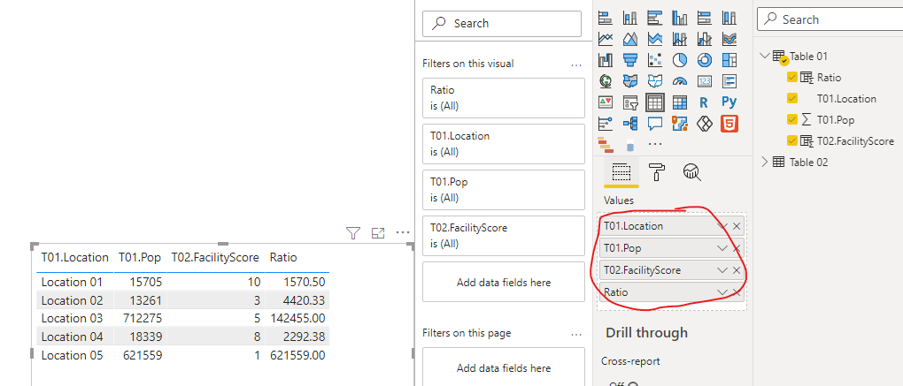 Solved: Combining measures from two tables is not granular ...
