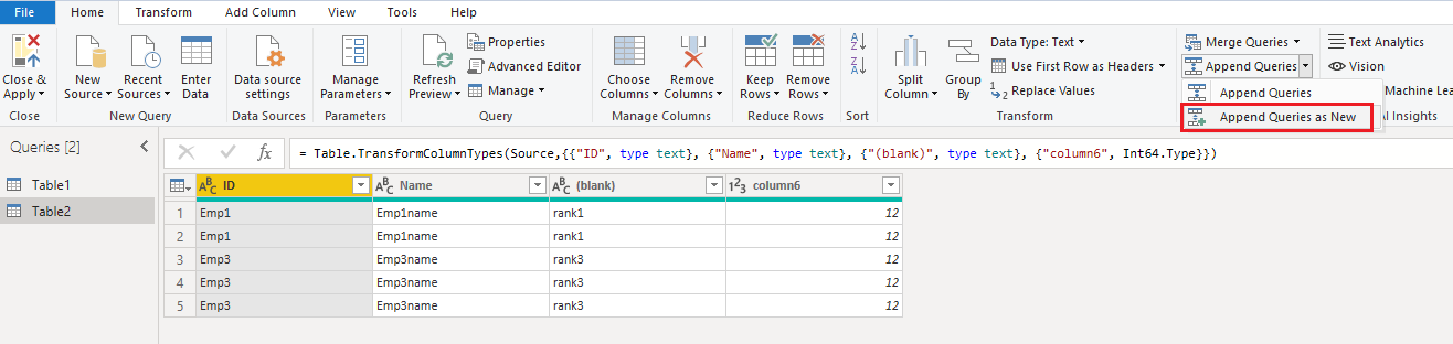 Solved: Create unique table from two tables - Microsoft Fabric Community