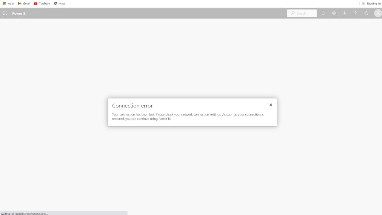 Connection Error - Power BI - Microsoft Fabric Community