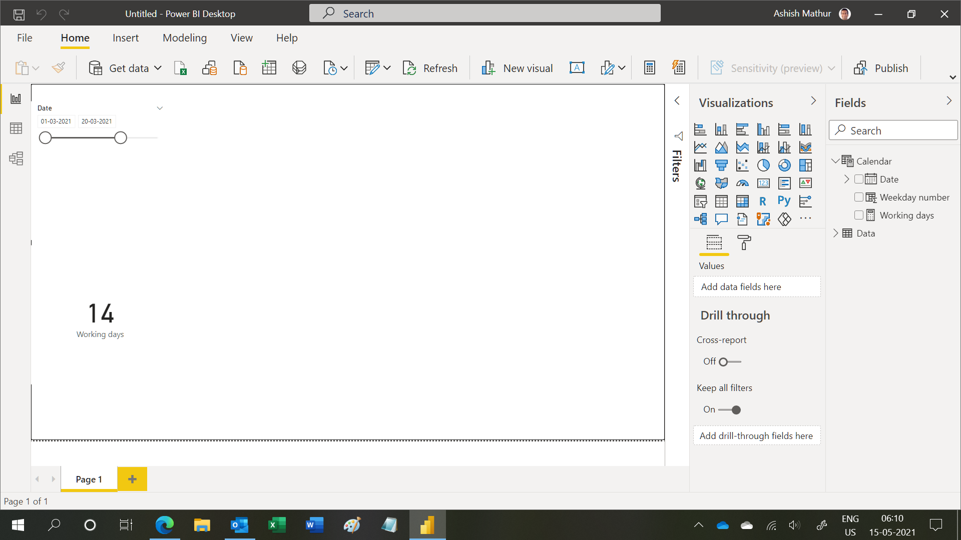 Solved: Create a measure calculating Working Days - Microsoft Fabric ...