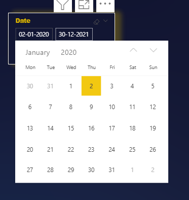 Solved: Single Day filter in calendar form - Microsoft Fabric Community