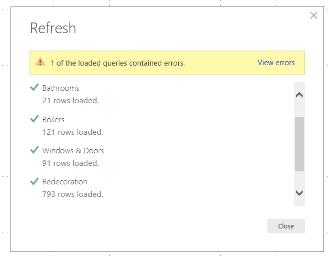Append Query Errors not displaying - Microsoft Fabric Community