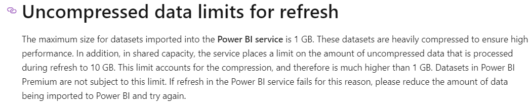 OUt of memory error in the Power BI Service - Microsoft Fabric Community